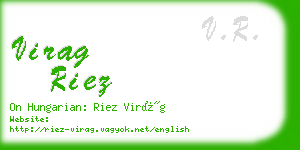 virag riez business card